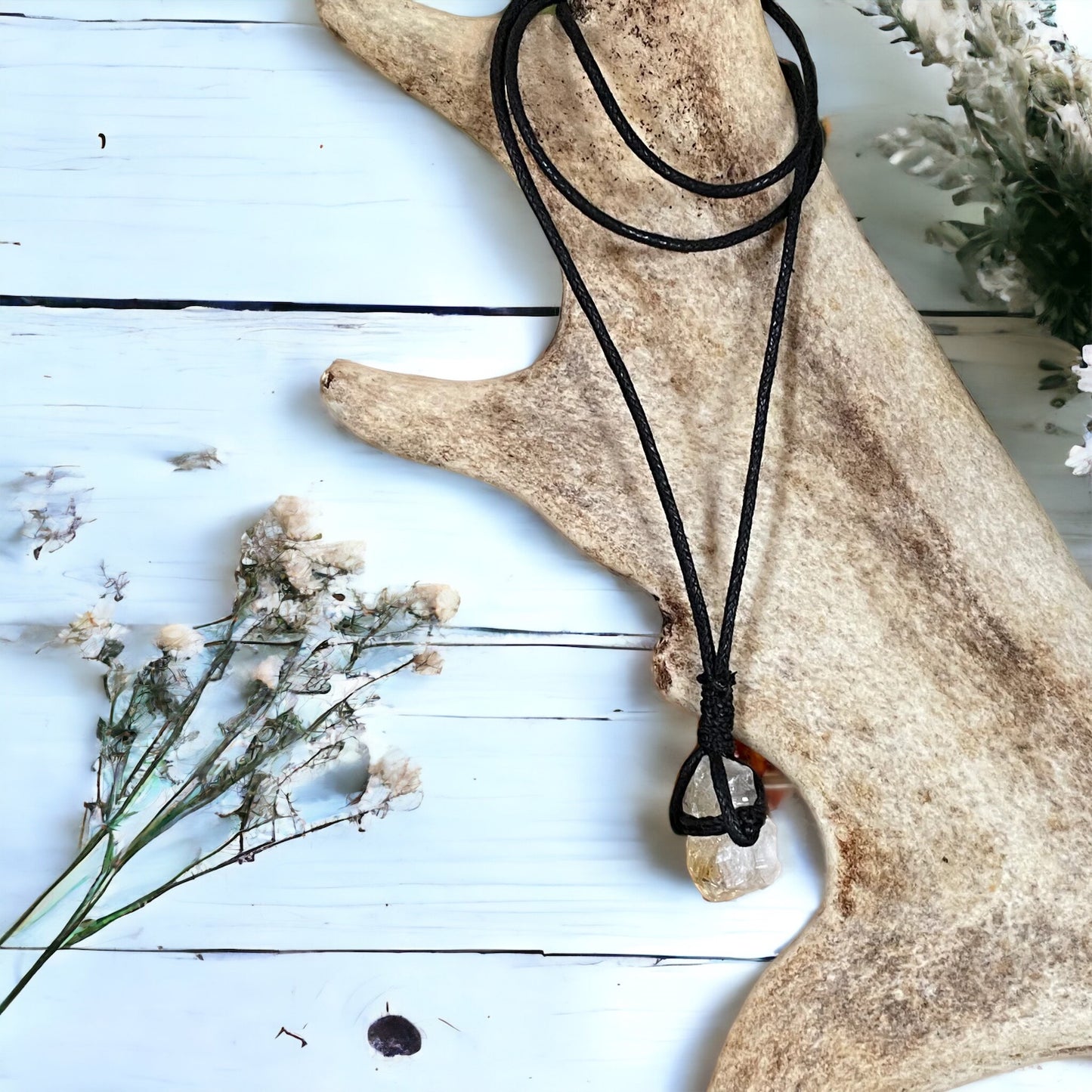 Manifestation Necklace ~ Raw Citrine