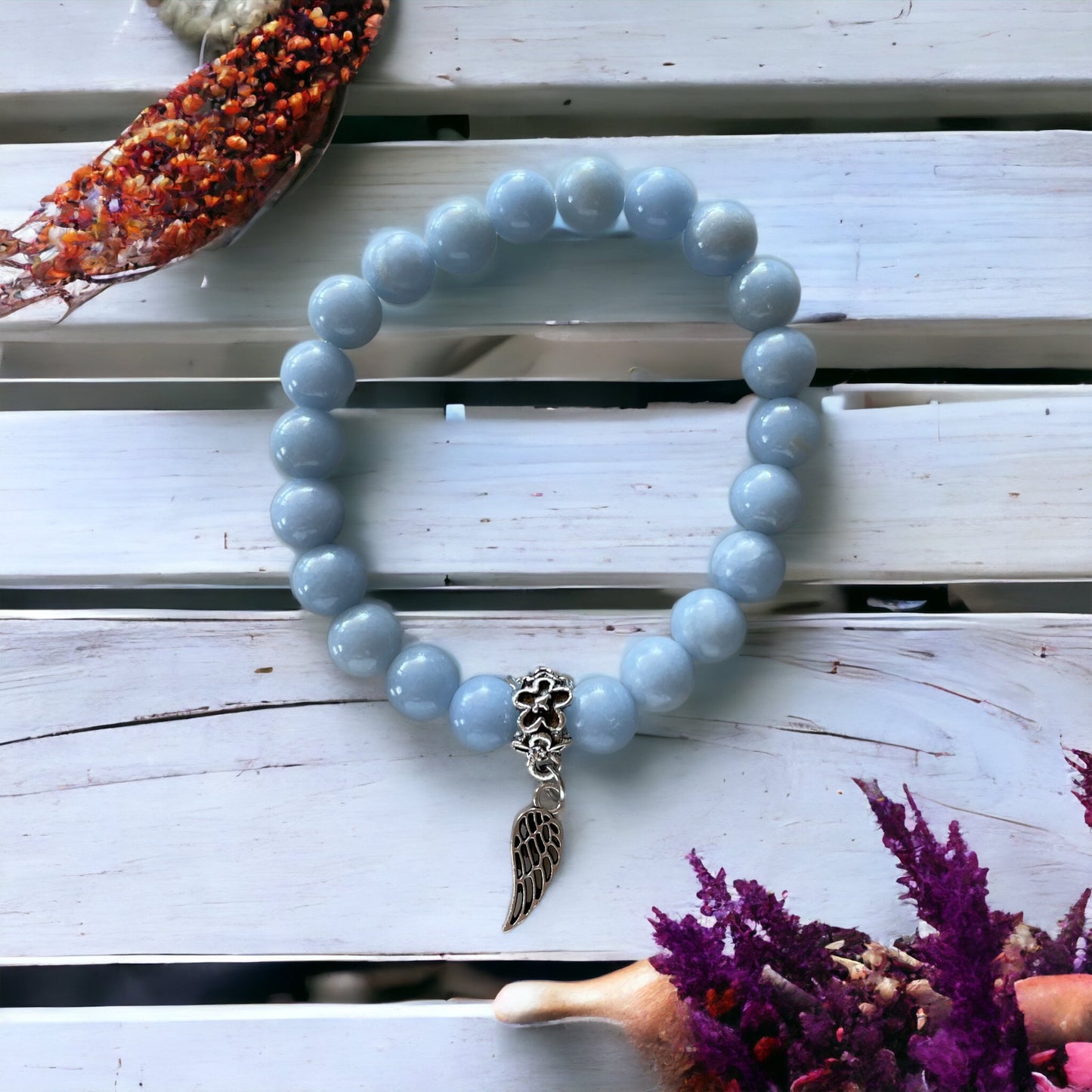 Angelite GUARDIAN Healing Bracelet©️