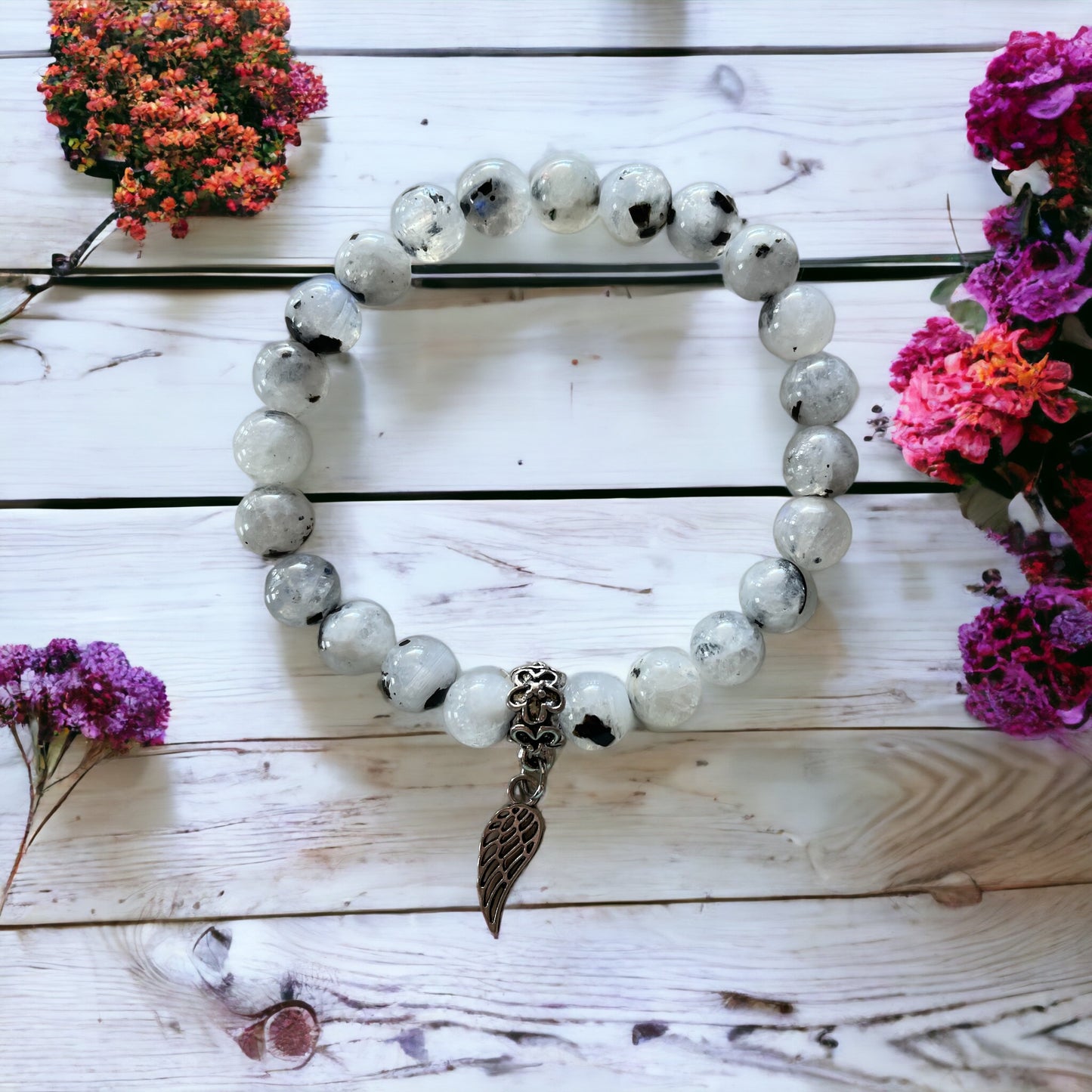 Rainbow Moonstone DIVINITY Healing Bracelet