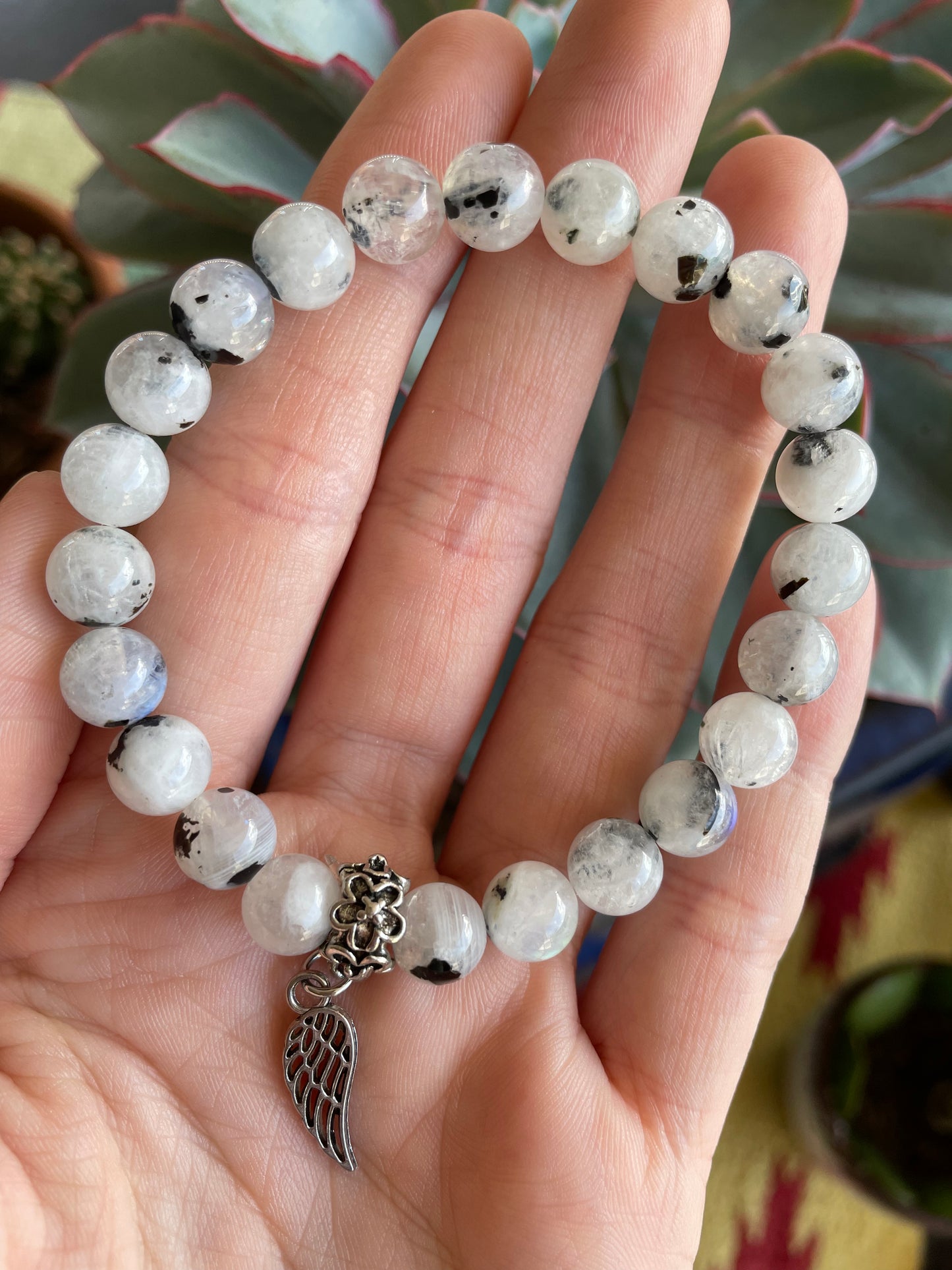 Rainbow Moonstone DIVINITY Healing Bracelet