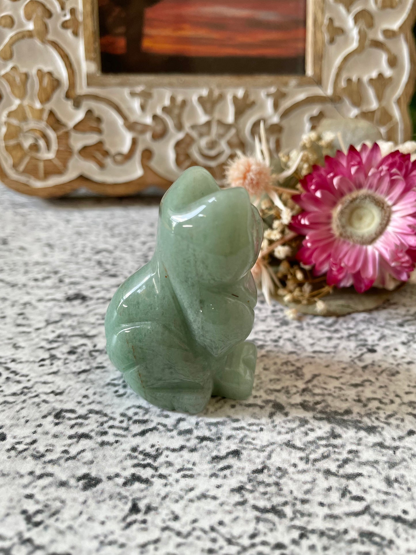 Green Aventurine Cat