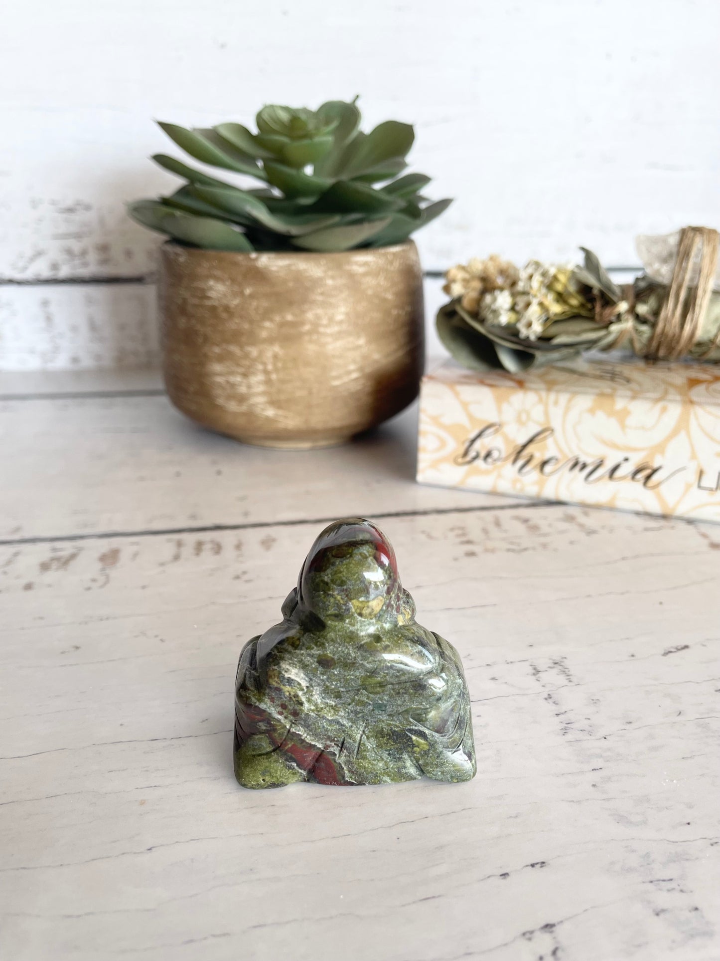 Buddha ~ Dragons Blood Jasper