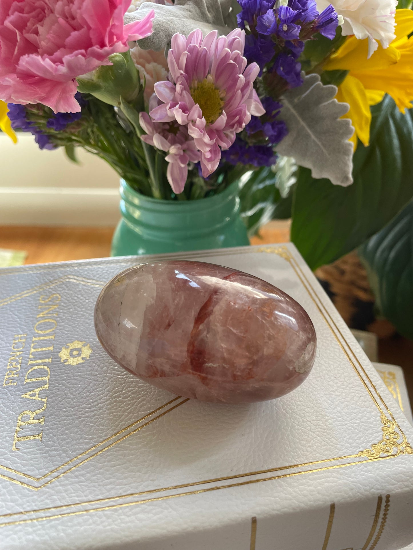 Fire Quartz Lingam