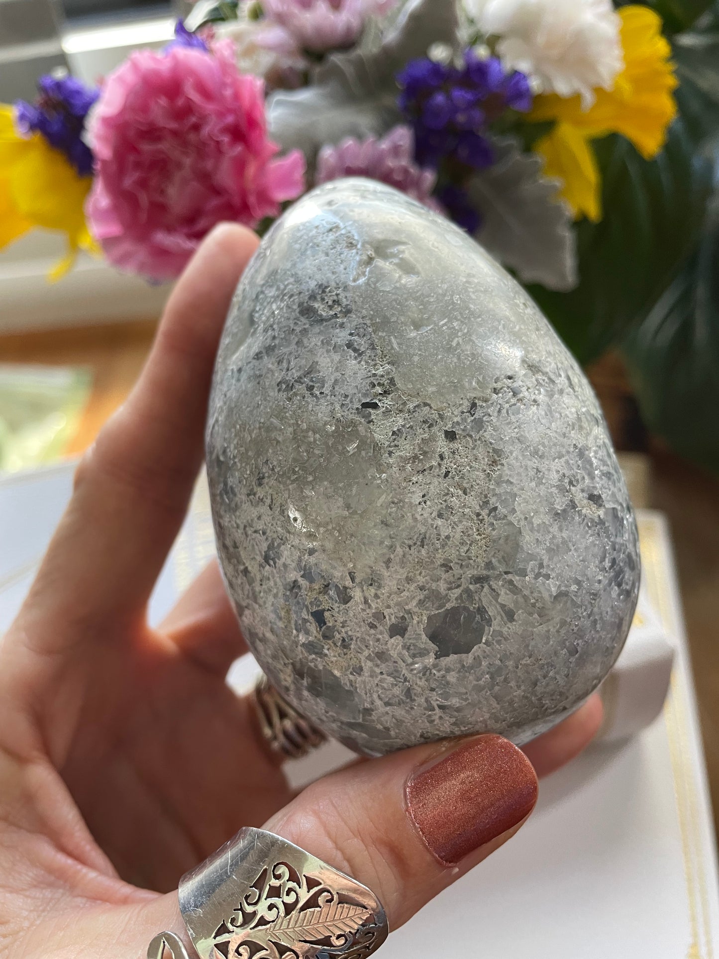 Celestite Geode Egg