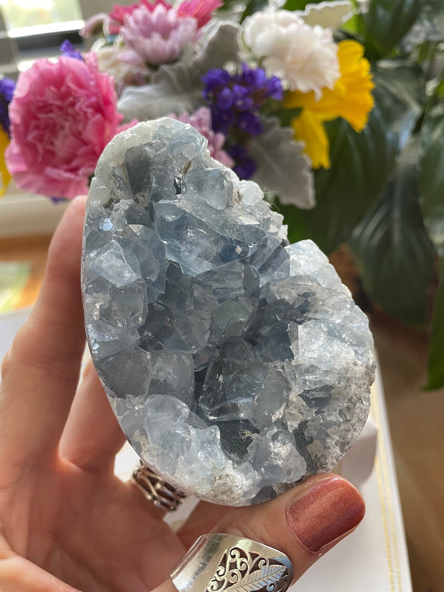 Celestite Geode Egg