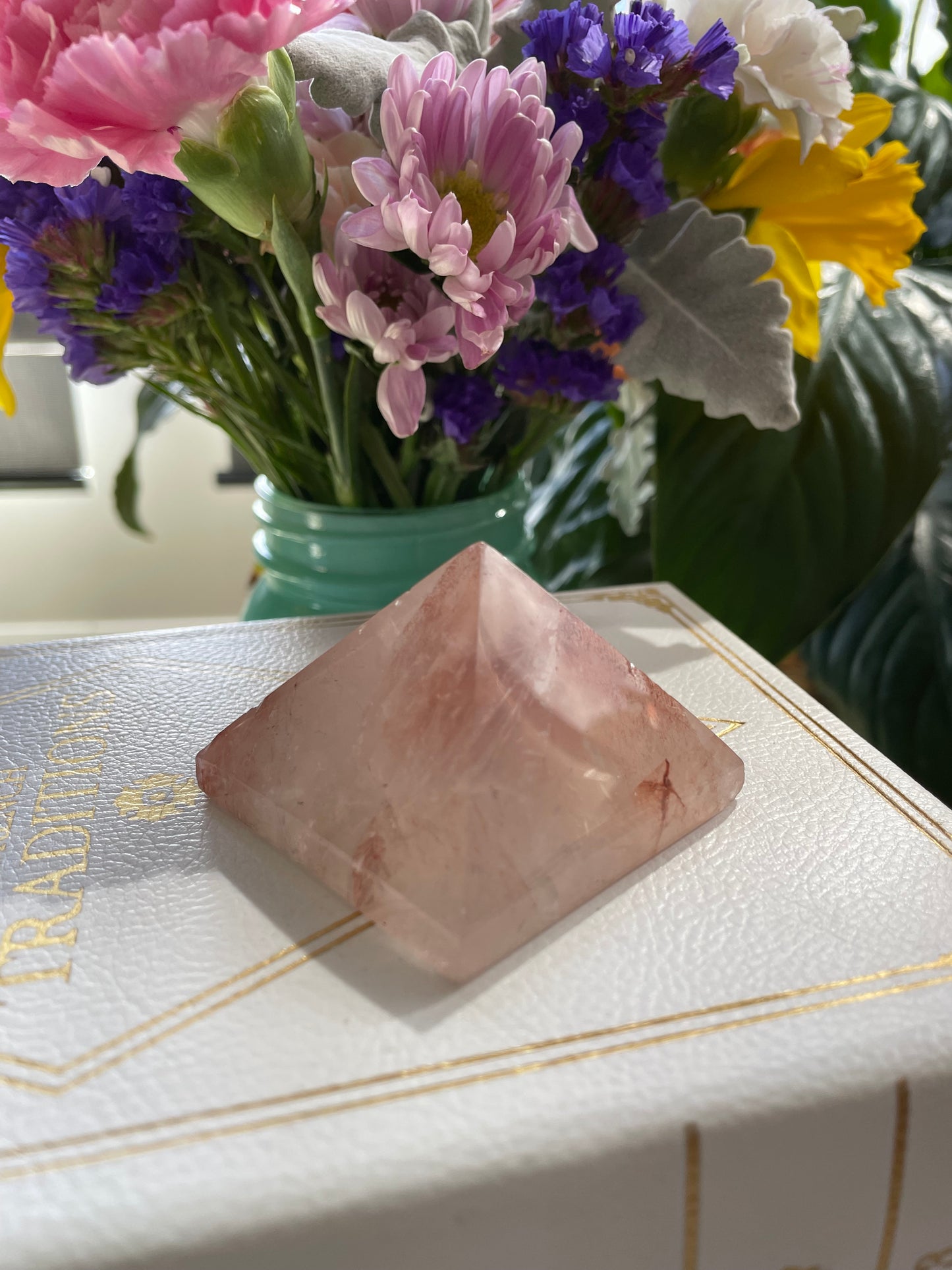 Fire Quartz Pyramid