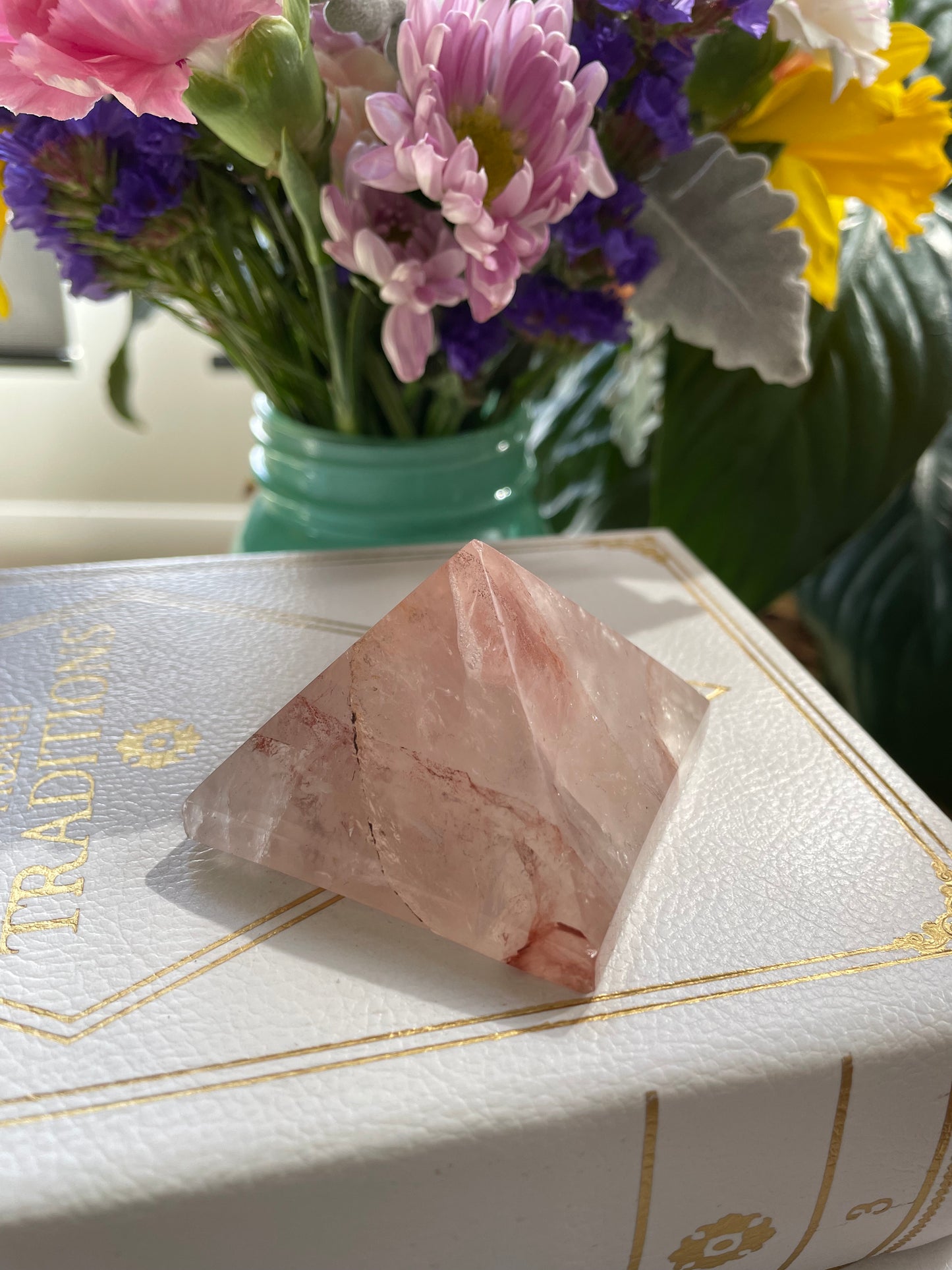 Fire Quartz Pyramid