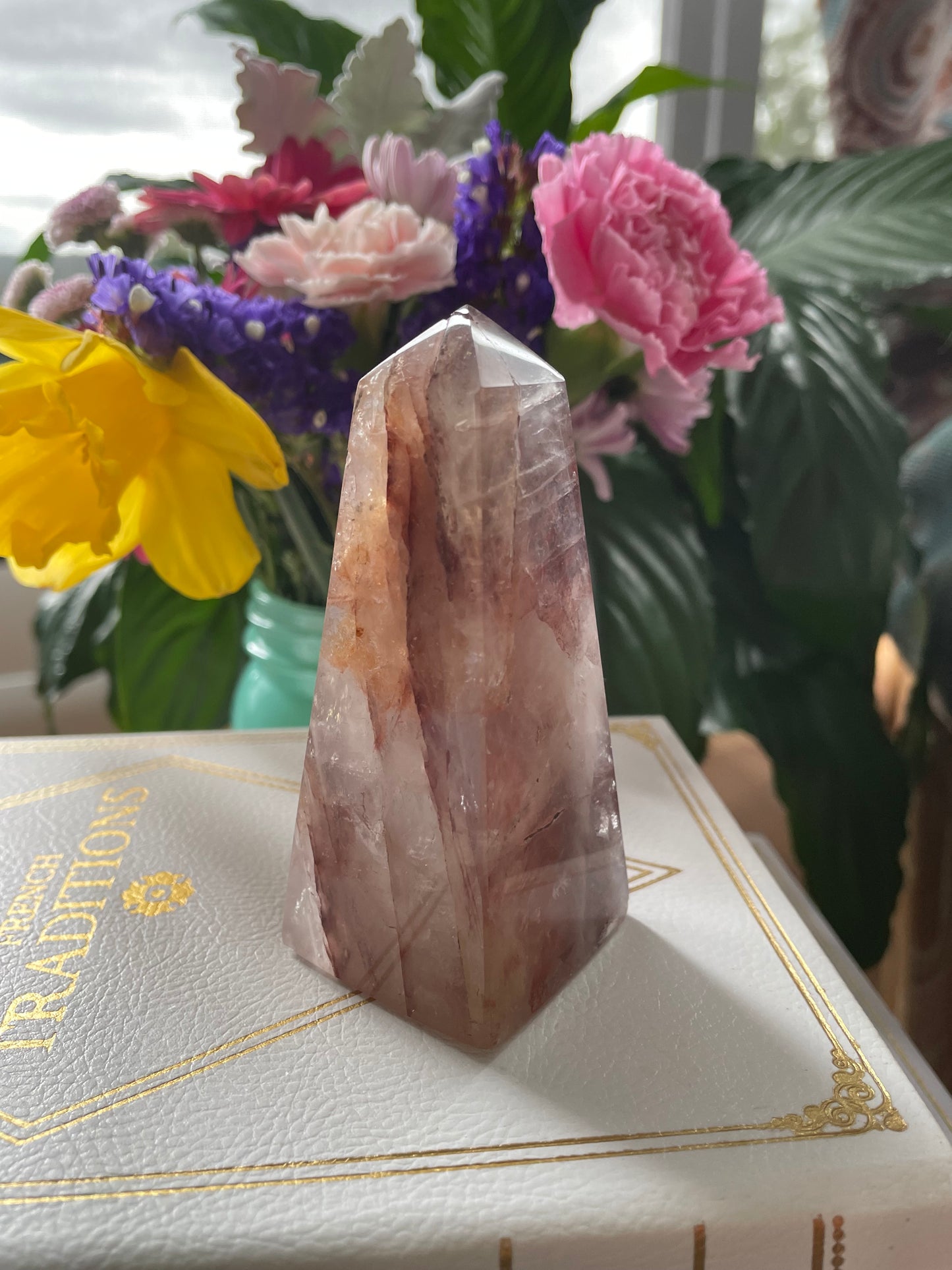 Fire Quartz Obelisk