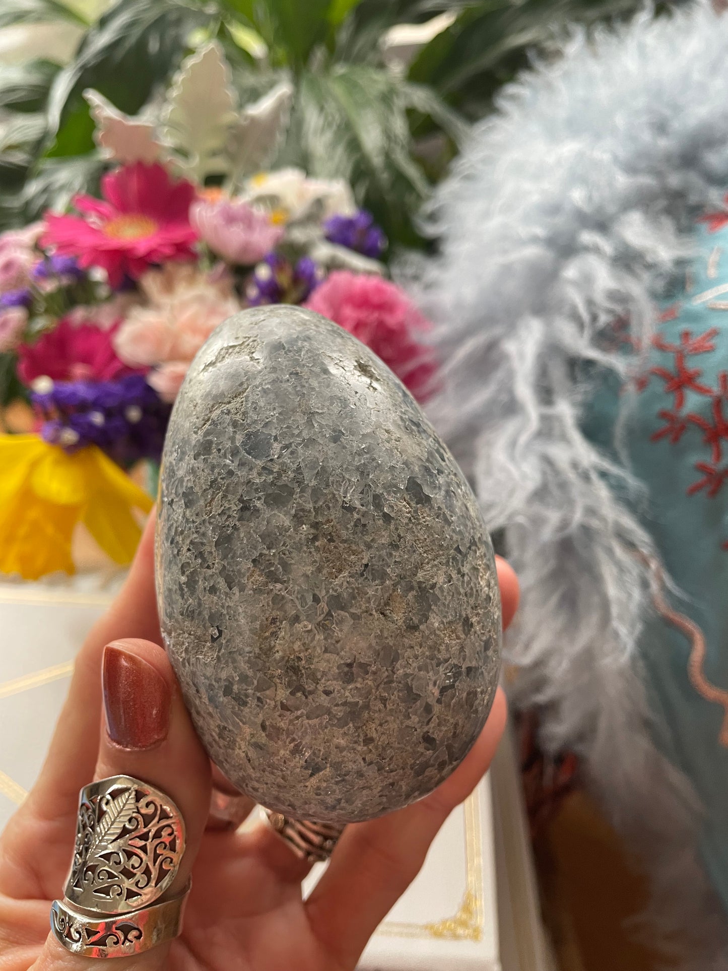 Celestite Geode Egg