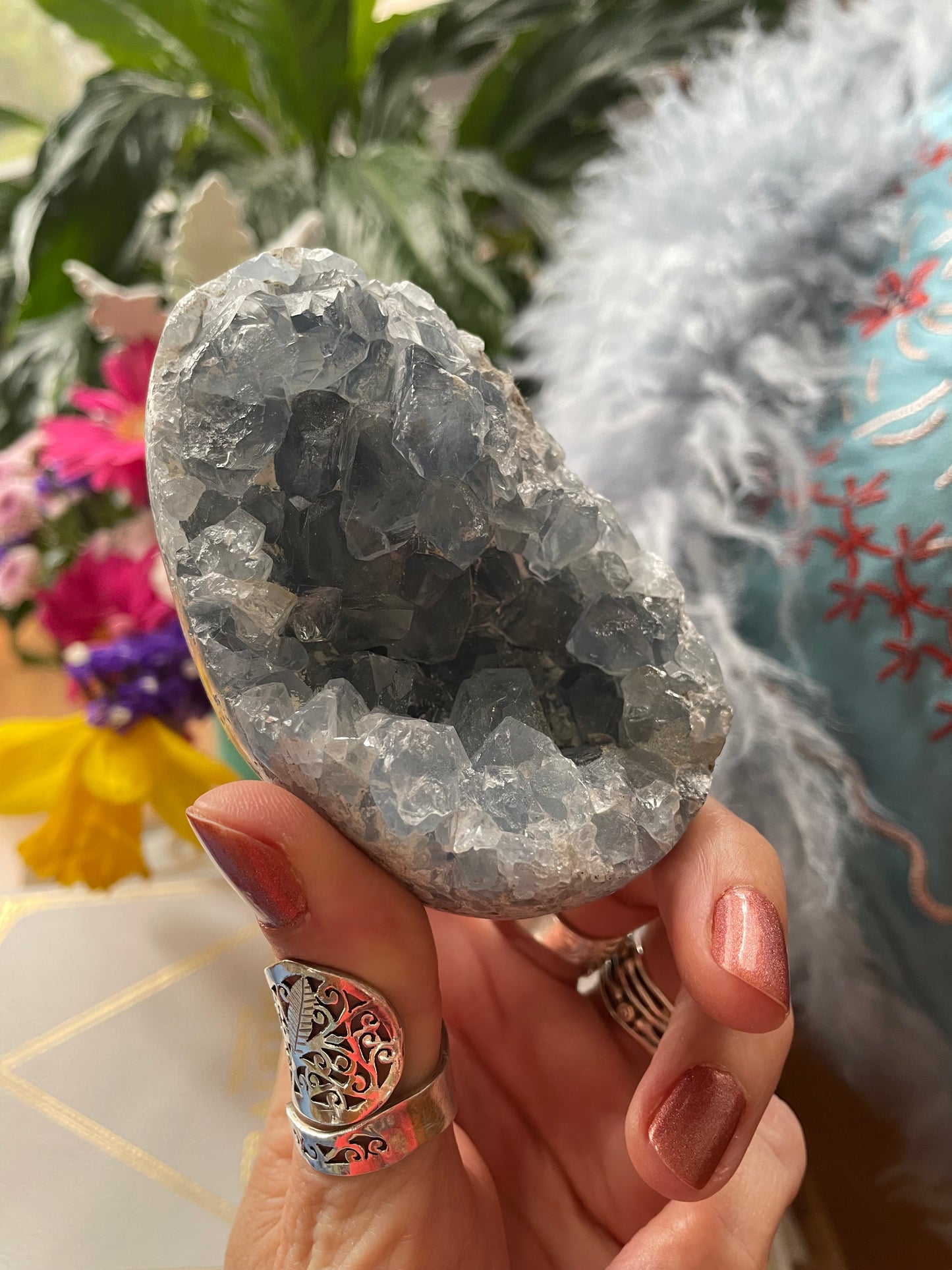 Celestite Geode Egg