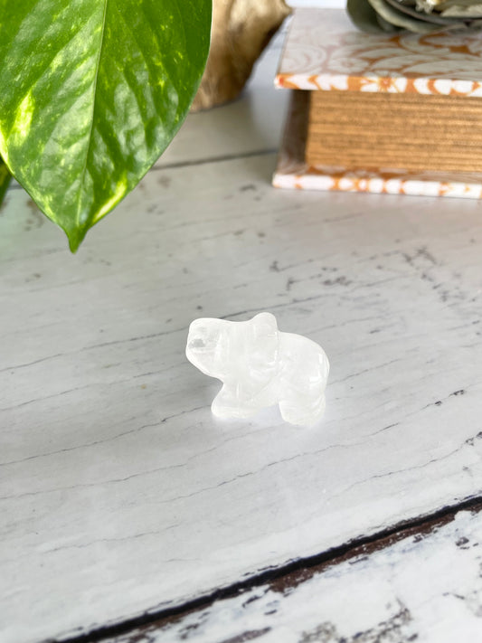 Clear Quartz Elephant