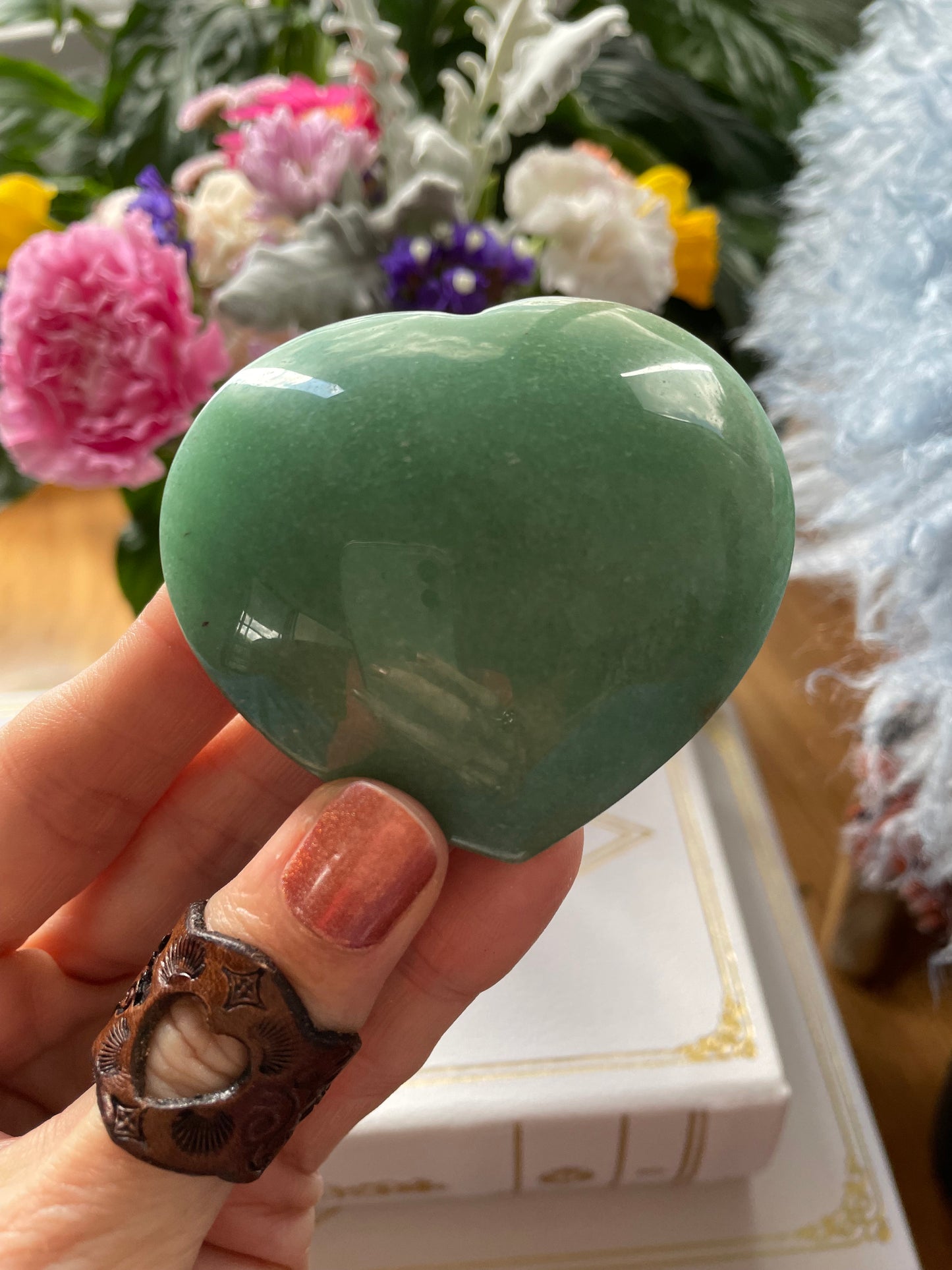 Green Aventurine Heart