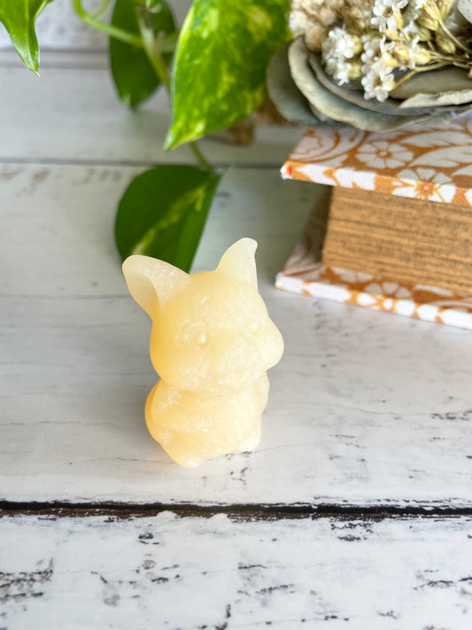 Orange Calcite Piglet