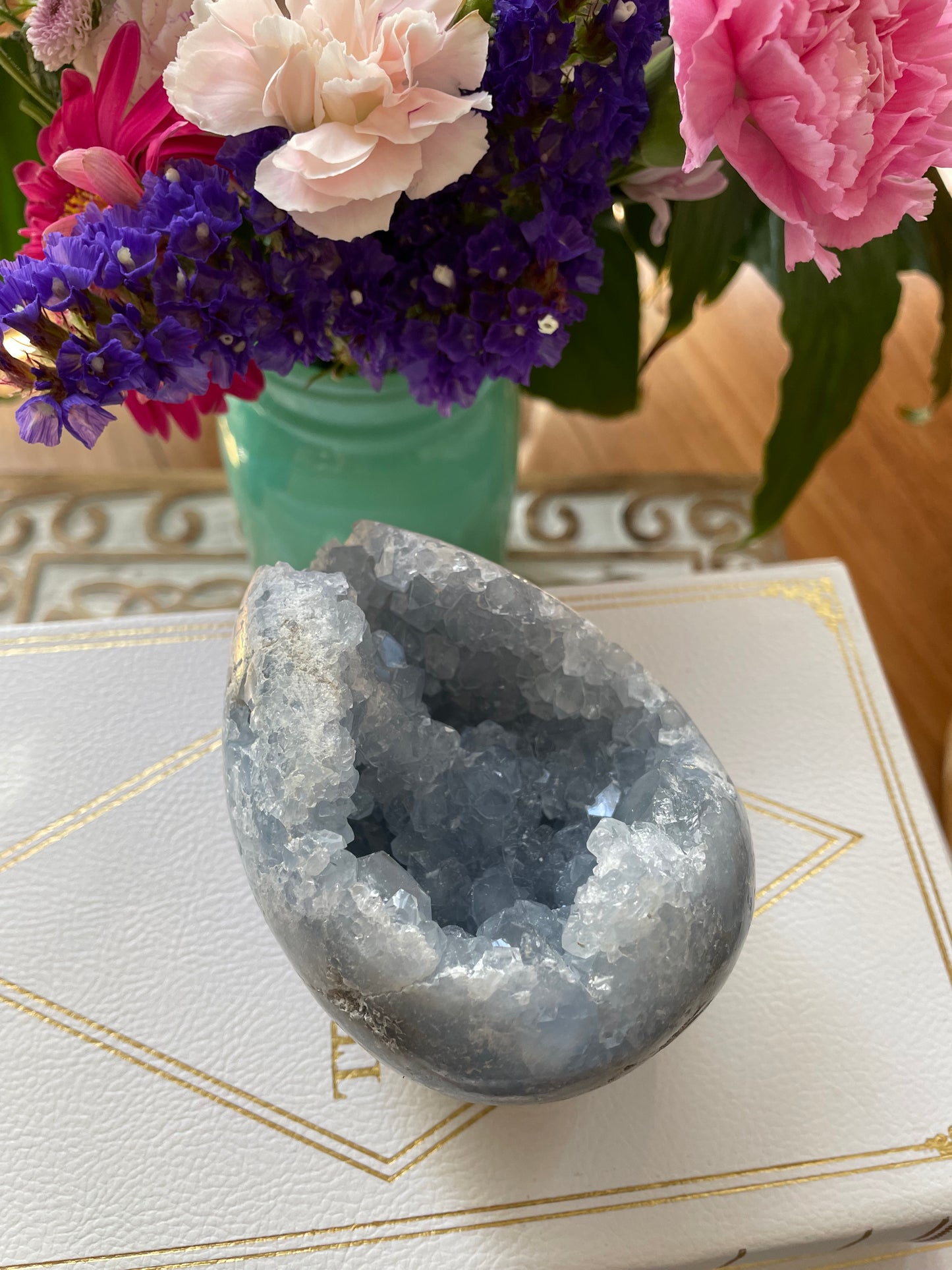 Celestite Geode Egg