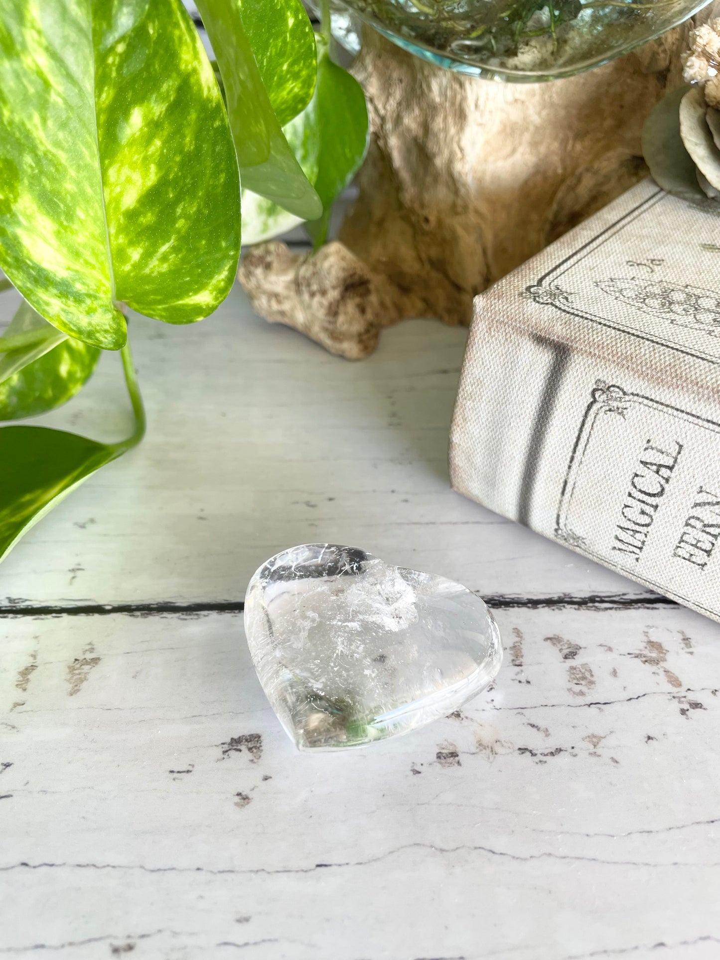 Clear Quartz Heart