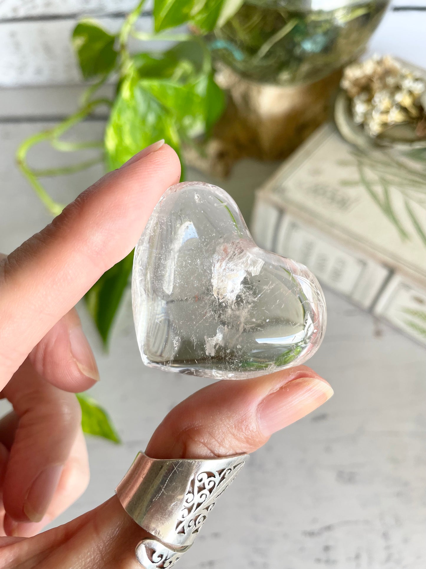 Clear Quartz Heart