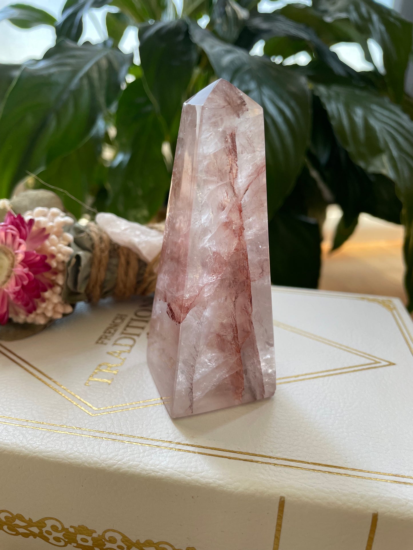 Fire Quartz Obelisk