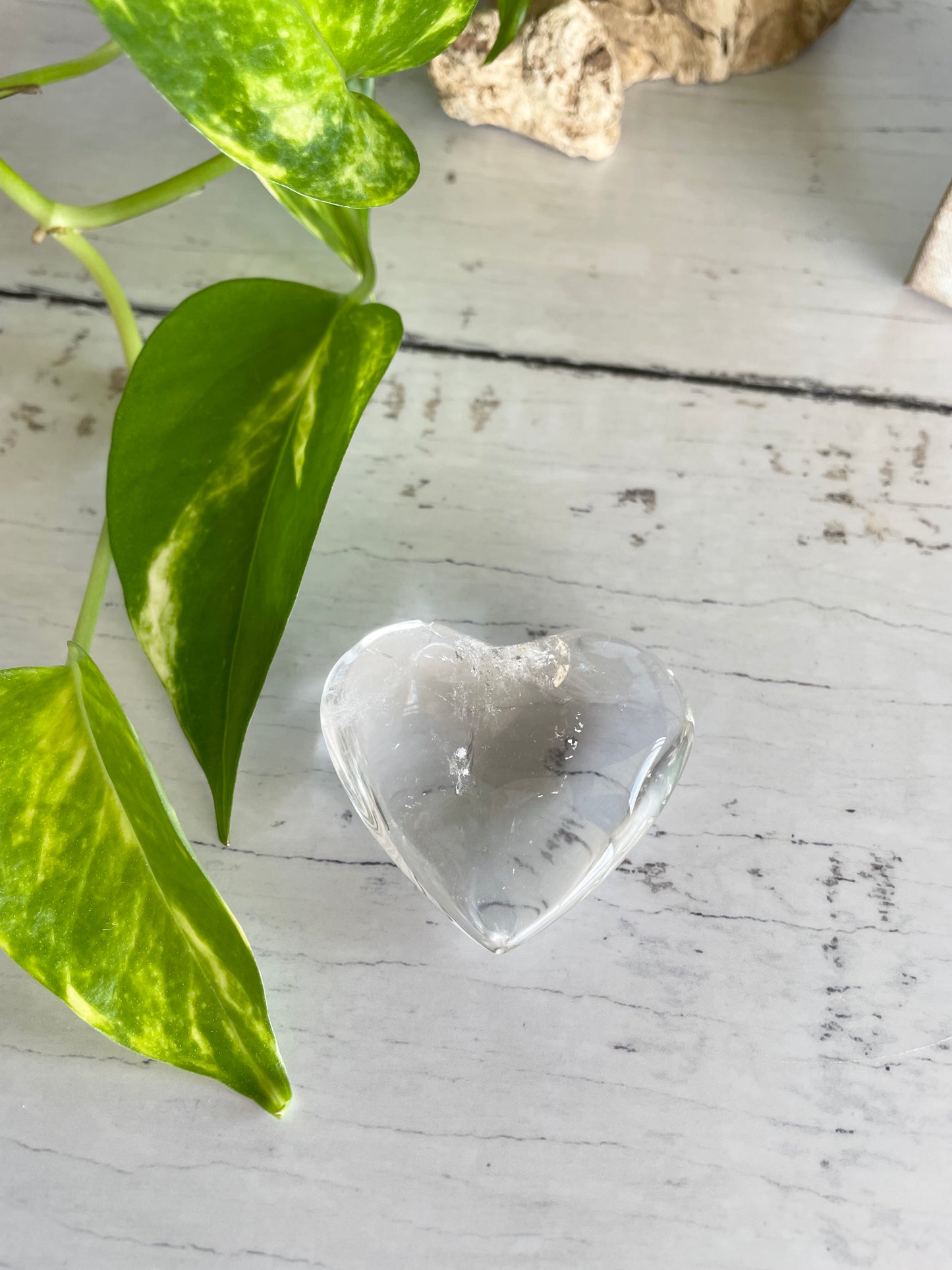 Clear Quartz Heart