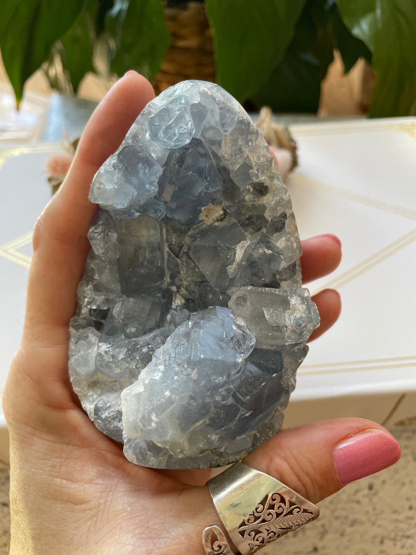 Celestite Geode Egg