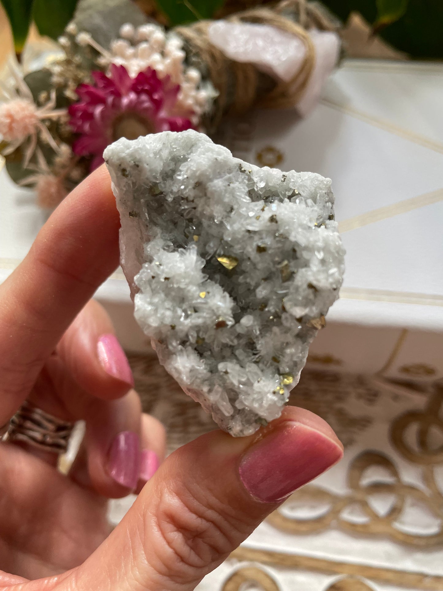 Quartz and Pyrite Cluster