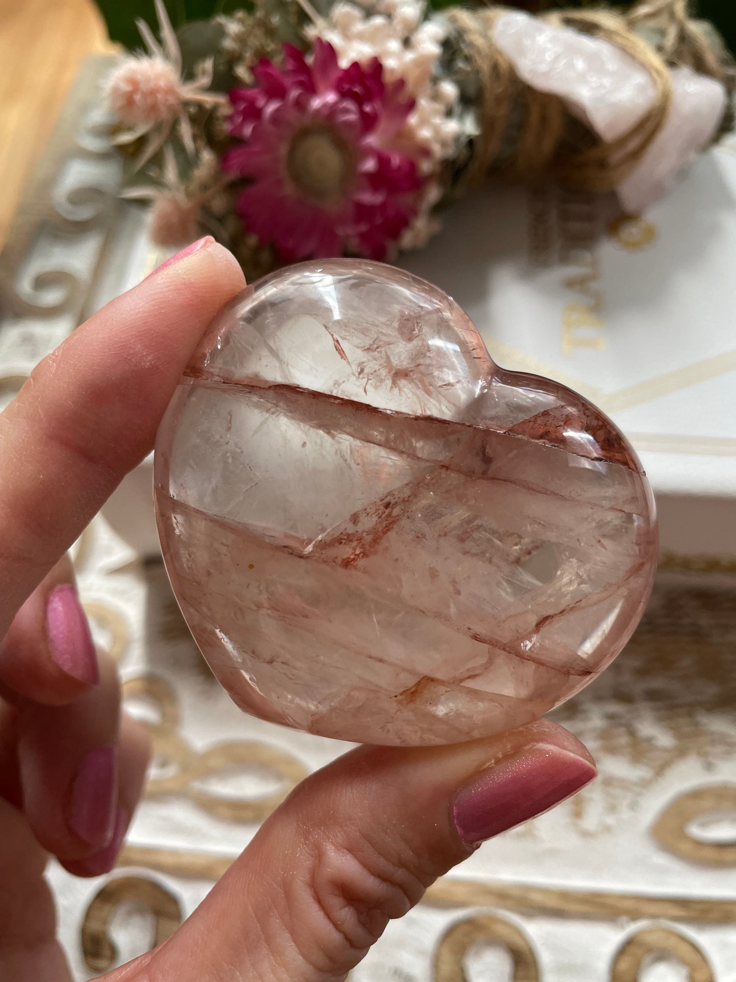 Fire Quartz Heart