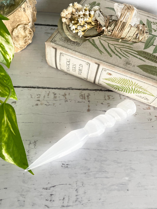 Selenite Healing Wand