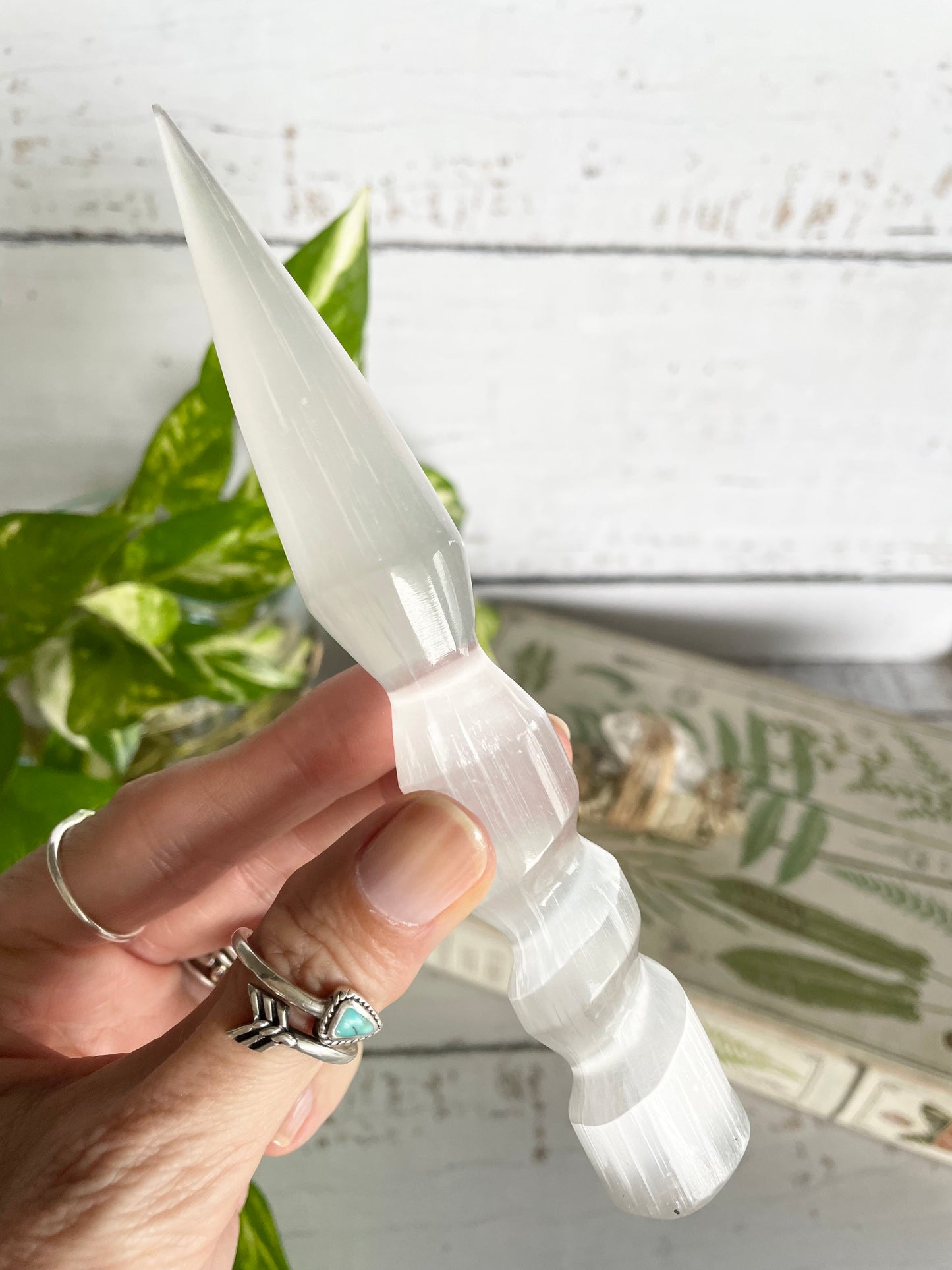 Selenite Healing Wand