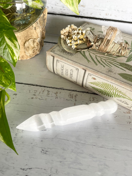 Selenite Healing Wand