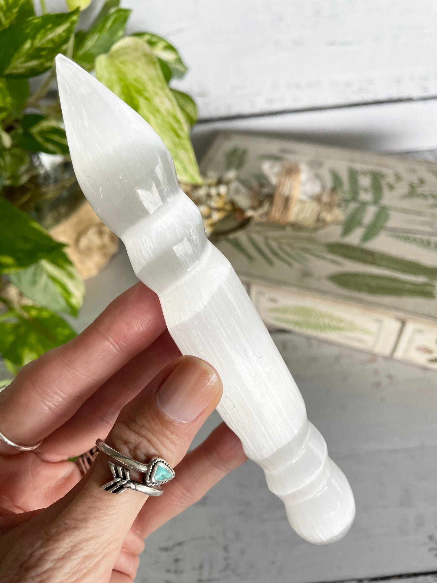 Selenite Healing Wand