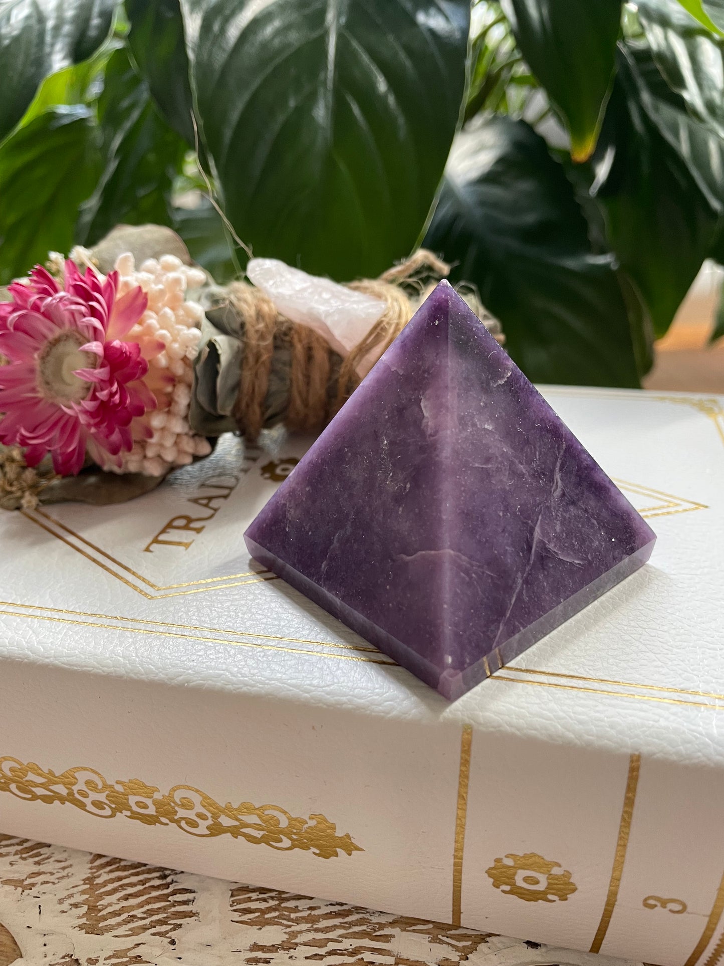 Lepidolite Pyramid