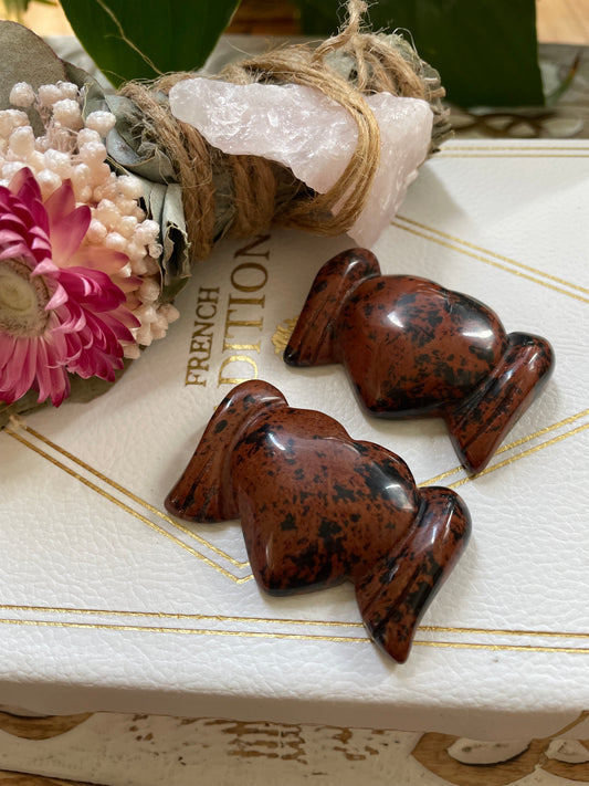 Wings of Love ~ Mahogany Obsidian