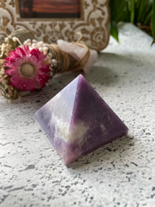 Lepidolite Pyramid