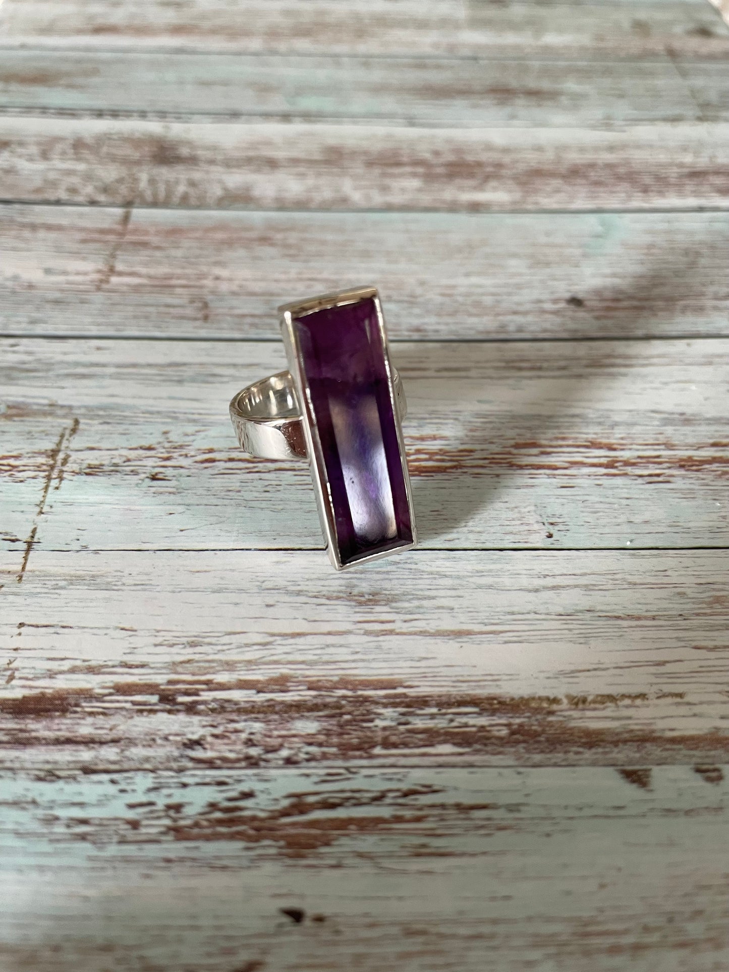 Sam ~ Amethyst Silver Ring