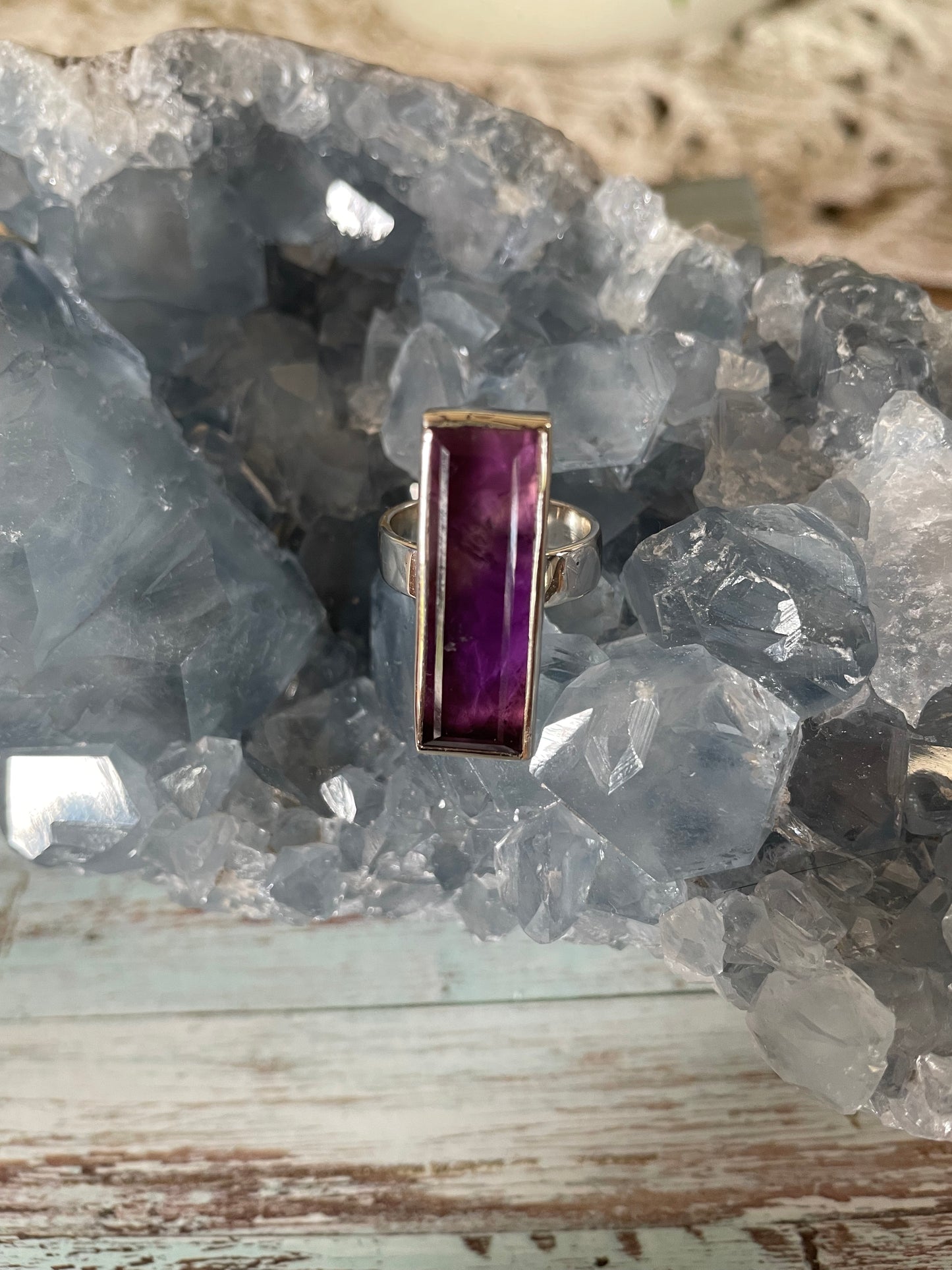 Sam ~ Amethyst Silver Ring