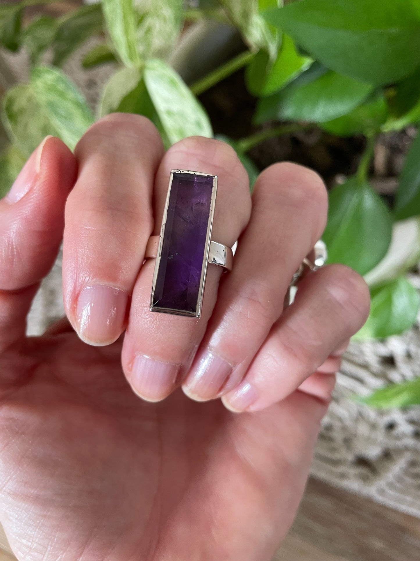 Sam ~ Amethyst Silver Ring