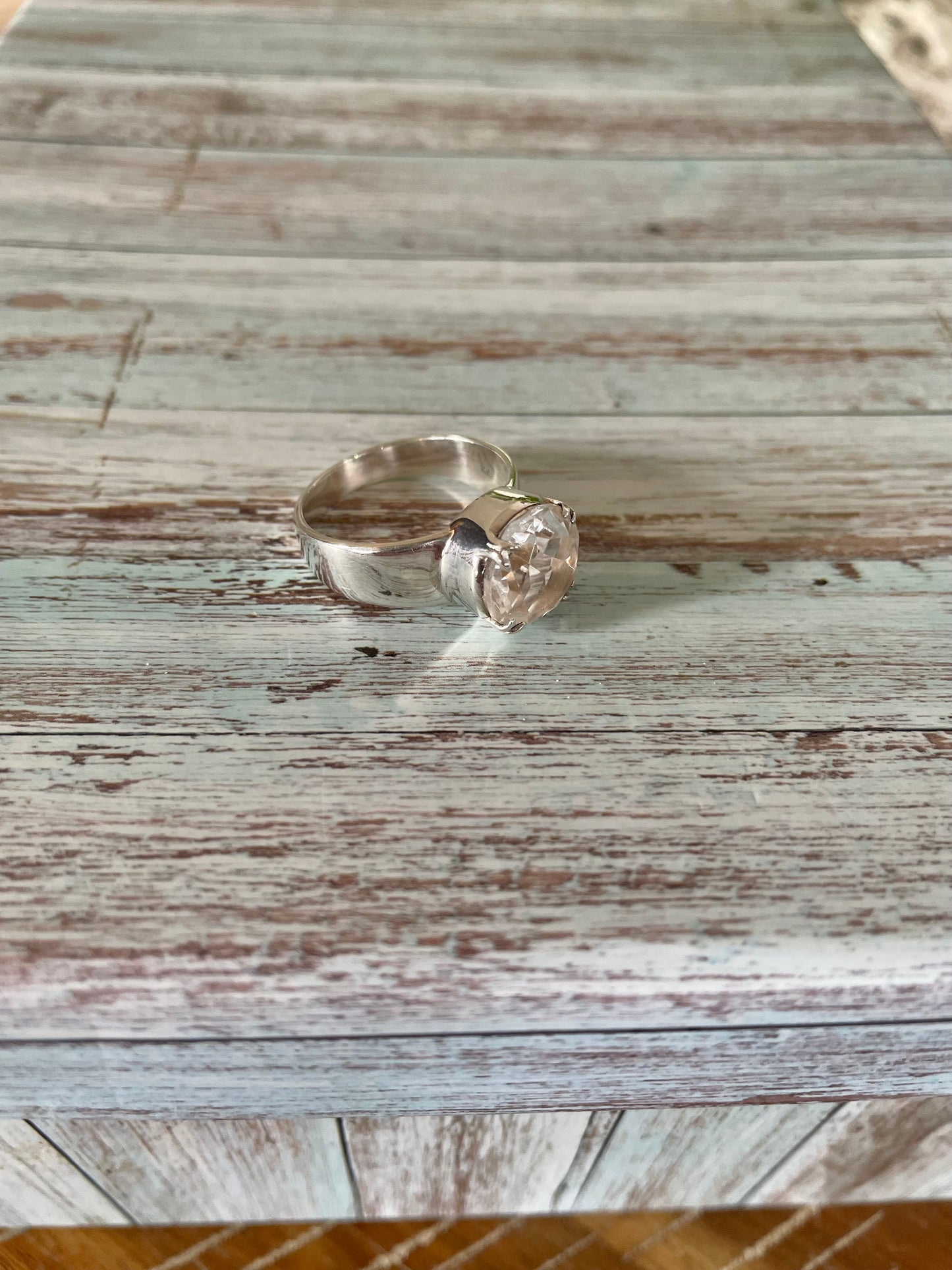 Sam ~ Clear Quartz Silver Ring