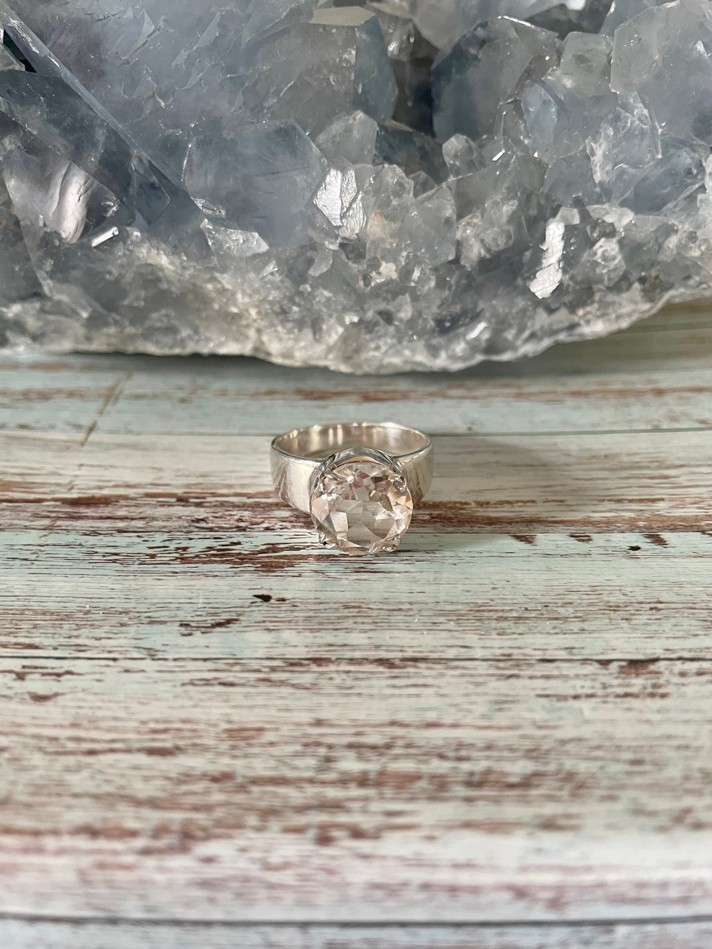 Sam ~ Clear Quartz Silver Ring