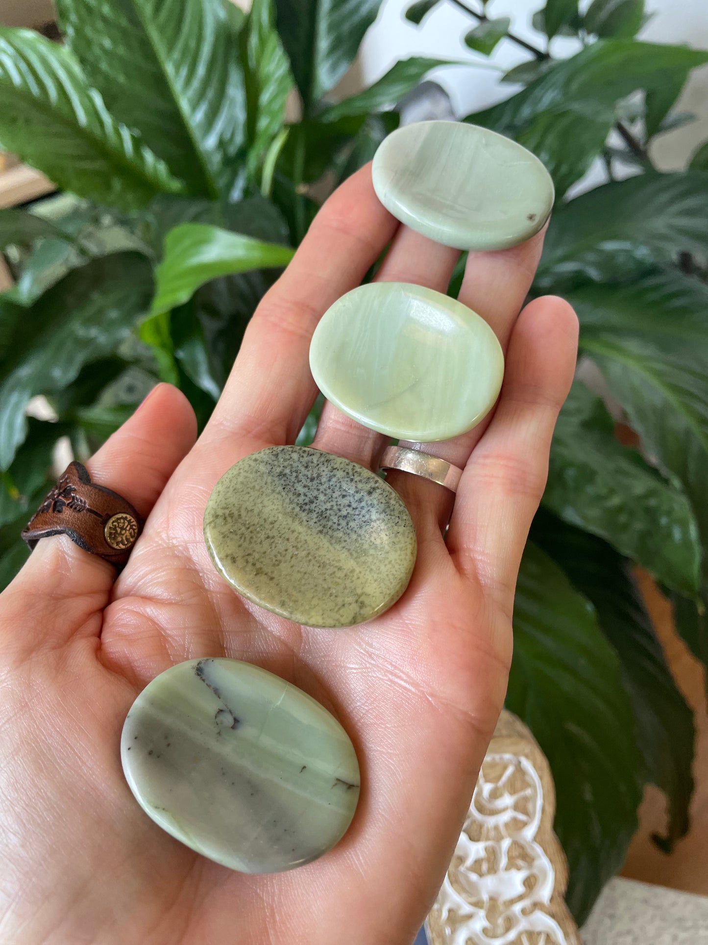 INTUITIVELY CHOSEN ~ Serpentine Thumb/Worry Stone