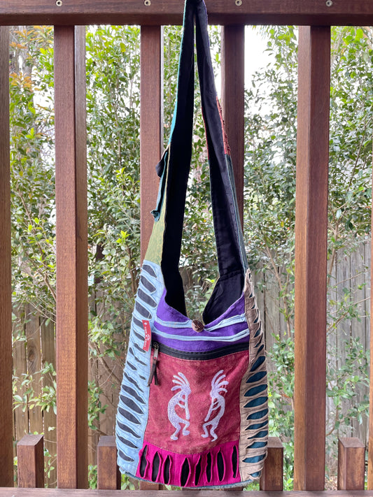 Nepalese Shoulder Bag ~ Kokopelli