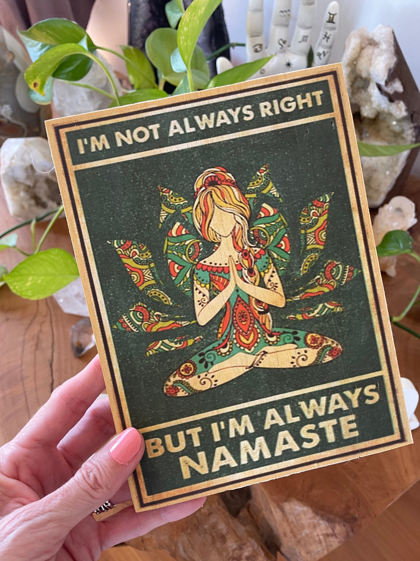 Rustic Sign - Namaste