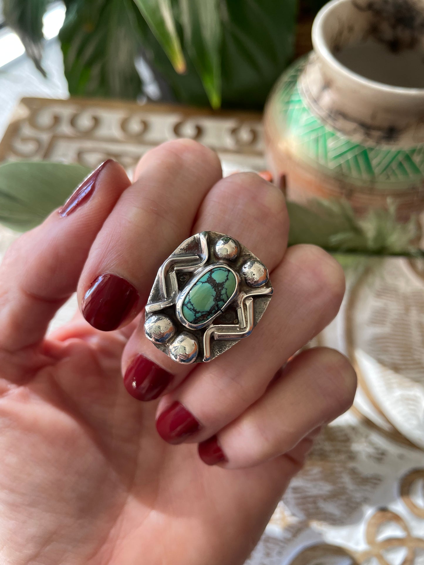 SweetGrass Studio ~ Sand Hill Turquoise Ring