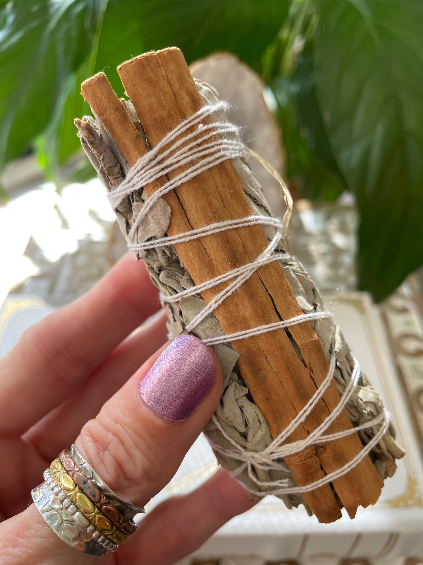 Authentic White Sage/Cinnamon bundle ~ wealth attracting