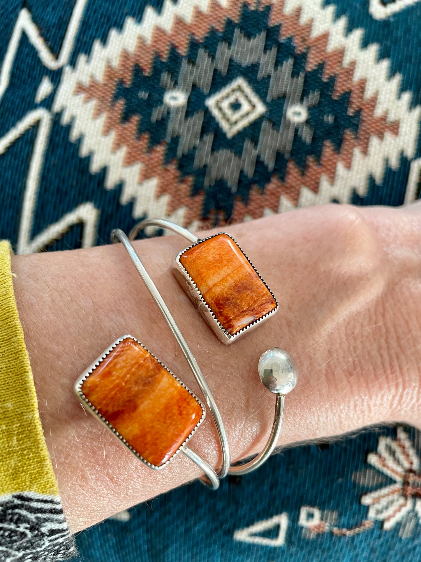 Navajo Cuff ~ Orange Spiny Oyster