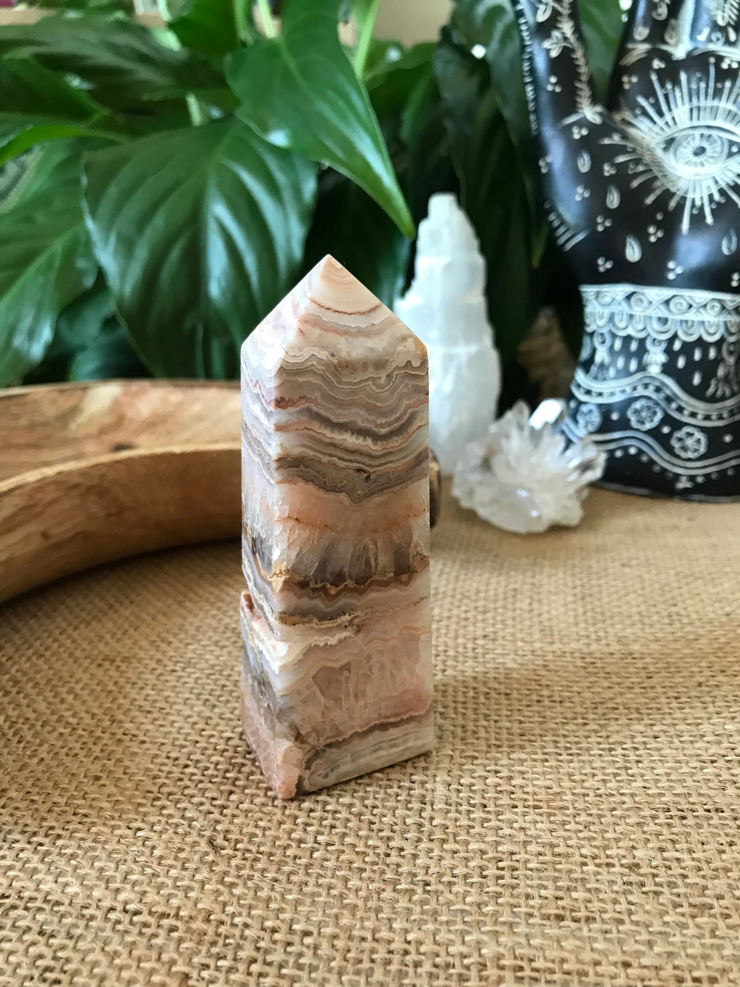 Crazy Lace Agate Obelisk