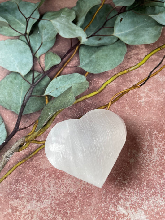 Intuitively Chosen ~ Selenite Heart