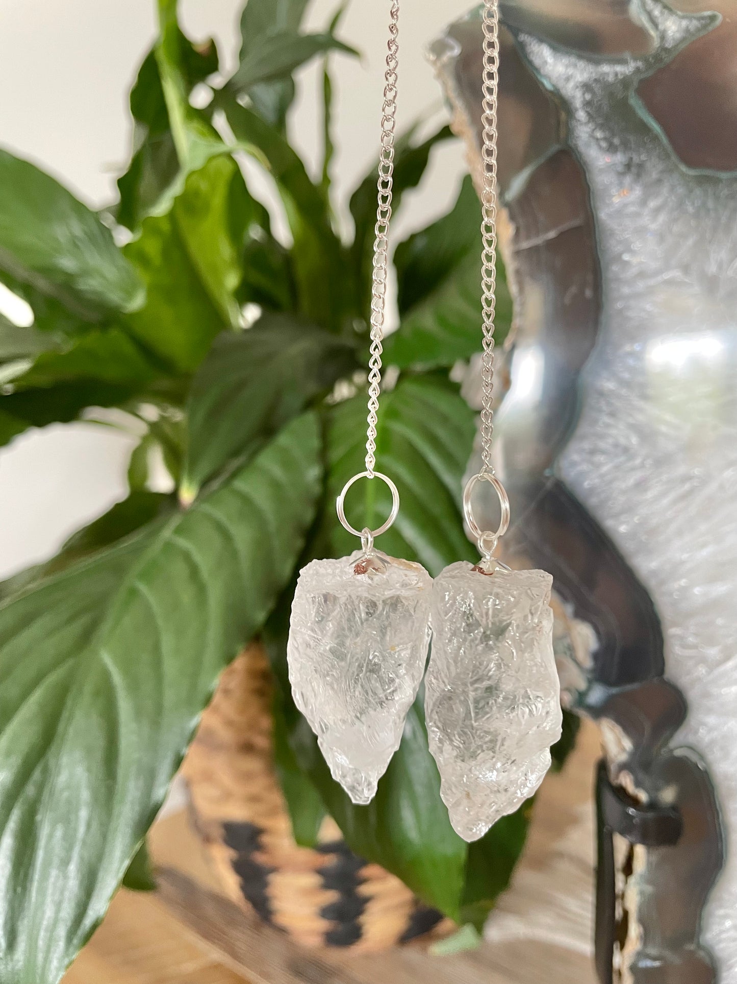 Pendulum ~ Raw Clear Quartz