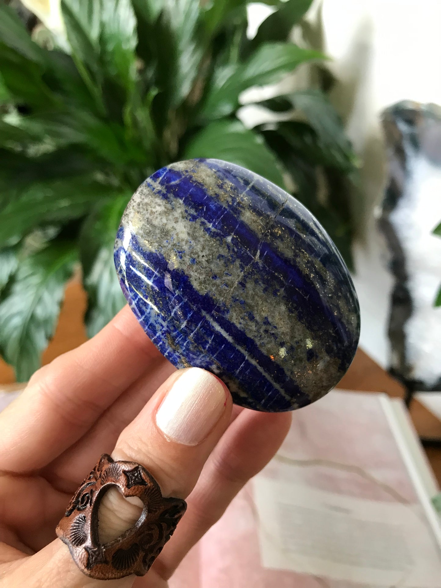 Lapis Lazuli Pillow / Palm Stone