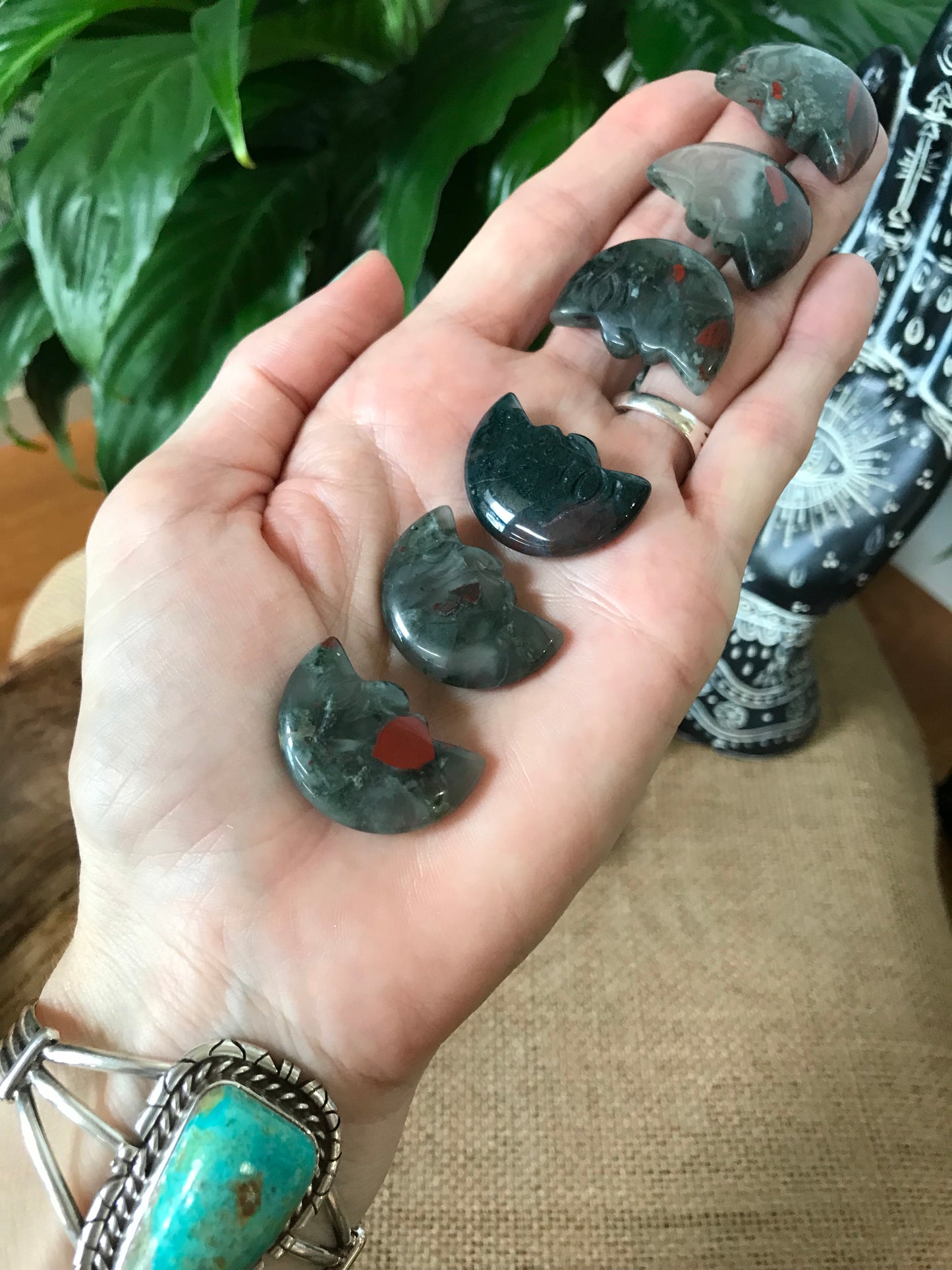 INTUITIVELY CHOSEN ~ Blood Stone Crescent Moon