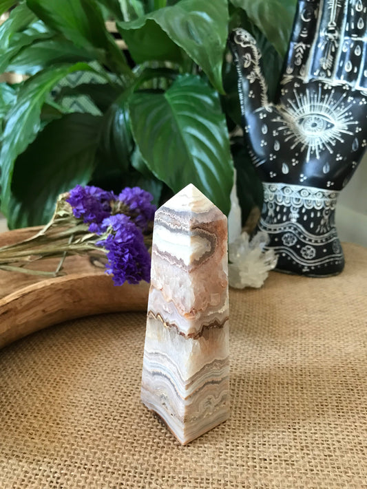 Crazy Lace Agate Obelisk