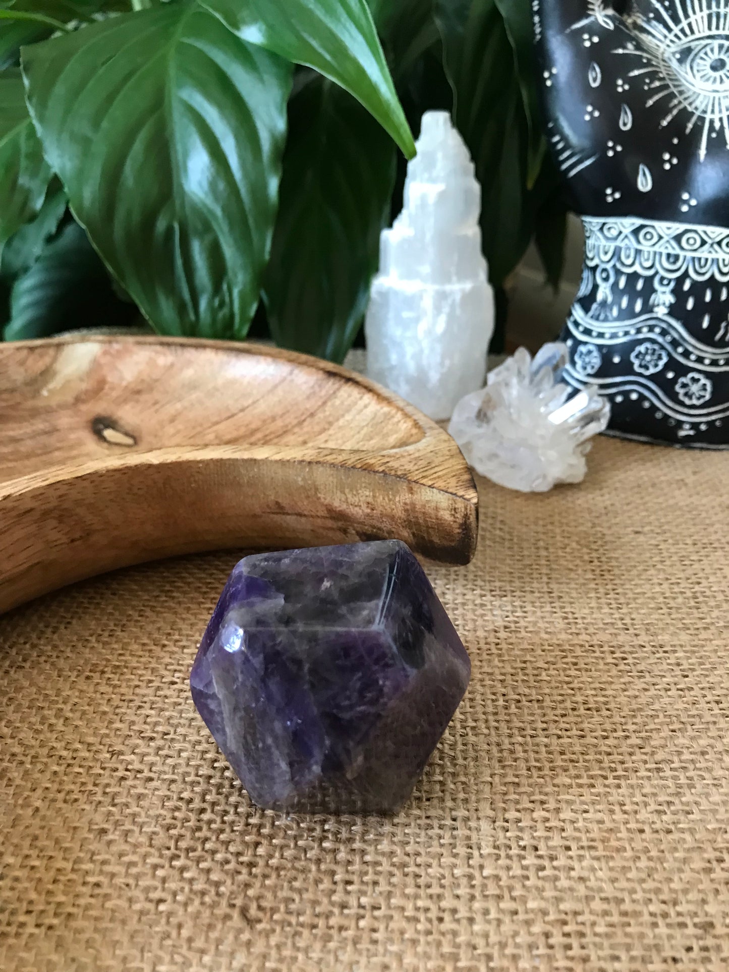 Chevron Dream Amethyst Polished Freeform